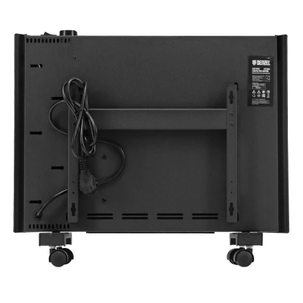 Конвектор электрический Denzel XCE-1000 B, 230 В, 1000 Вт, X-образный нагреватель черный 98127 купить в Магнитогорске