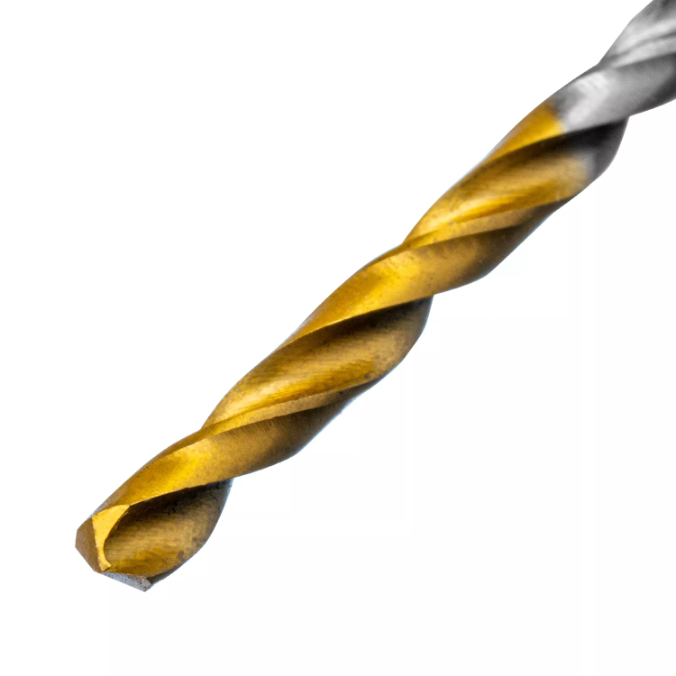 Сверло спиральное по металлу 3 x 60 мм, Р6М5, Golden Tip , 2шт. Denzel 718225 купить в Магнитогорске