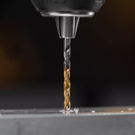 Сверло спиральное по металлу 3 x 60 мм, Р6М5, Golden Tip , 2шт. Denzel 718225 купить в Магнитогорске