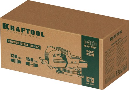 Тиски KRAFTOOL FORGE кованные стальные 32700-150 купить в Магнитогорске