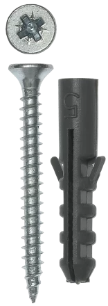 Дюбели ЕВРО с саморезами пакет серия МАСТЕР купить в Магнитогорске