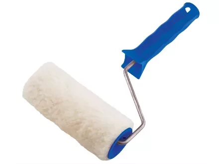 Валик из натурального меха с ручкой 150 мм ворс 12 мм D - 48 мм  СИБРТЕХ 80122 купить в Магнитогорске