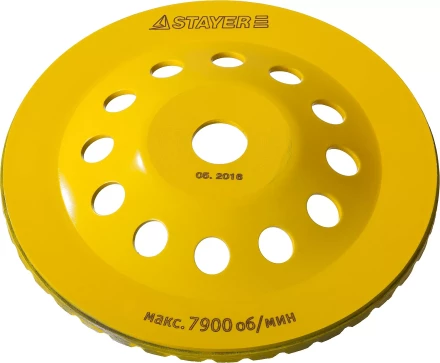 Чашка STAYER &quot;PROFESSIONAL&quot; алмазная сегментированная, высота 22,2мм, 180мм 33380-180 купить в Магнитогорске