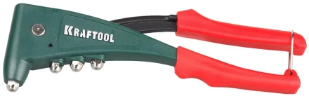 Заклепочник с усиленным литым корпусом, KRAFTOOL &quot;NX-5 31173, для заклёпок d=2,4-4,8 мм - алюминий и сталь, d=2,4-4,0 - нерж сталь 31173 купить в Магнитогорске