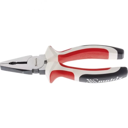 Плоскогубцы White Nickel 180 мм никелированные трехкомпонентные рукоятки MATRIX 17075 купить в Магнитогорске