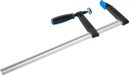 Струбцина ЗУБР &quot;ПРОФЕССИОНАЛ&quot;, тип &quot;F&quot;, двухкомпонентная ручка, стальная закаленная рейка, 120х500мм 32155-120-500 купить в Магнитогорске
