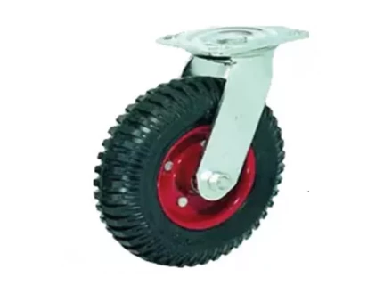 Колесо литое резиновое 200 мм PS200 с протектором и кронштейном 1031468 купить в Магнитогорске