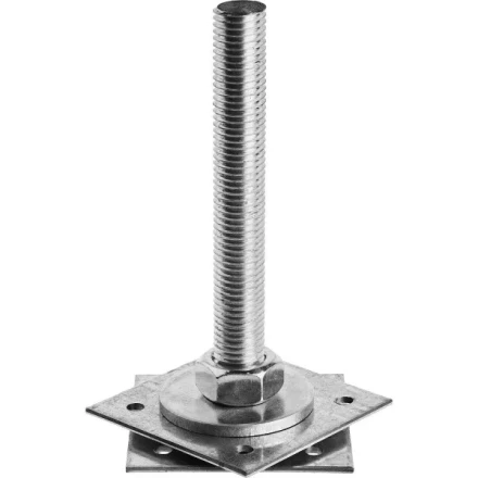 Анкер ЗУБР &quot;МАСТЕР&quot; регулируемый по высоте, 100х200х100мм, М24, 1шт 310265-100-24 купить в Магнитогорске