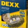 DEXX. Щетка дисковая для УШМ, витая стальная латунированная проволока 0,3мм, 200ммх22мм 35101-200 купить в Магнитогорске