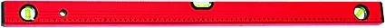 Уровень алюминиевый 400 мм 3 глазка красный линейка  MATRIX 33220 купить в Магнитогорске