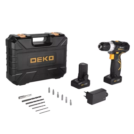 Дрель аккумуляторная в наборе DEKO GCD20DU3 SET5, 063-4145 купить в Магнитогорске