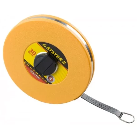 Мерная лента STAYER &quot;MASTER&quot; F-30, фиберглассовое двустороннее полотно, 30м 3415-30_z01 купить в Магнитогорске