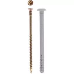 Дюбель-гвоздь ЗУБР &quot;МАСТЕР&quot; полипропиленовый, грибовидный бортик, 6 x 40 мм, 1700 шт 4-301350-06-040