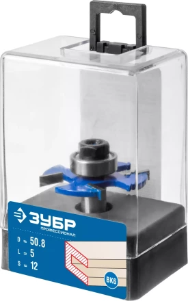 ЗУБР 50.8 x 5 мм, хвостовик 12 мм, фреза горизонтально-пазовая, Профессионал (28757-50.8-5-12) купить в Магнитогорске
