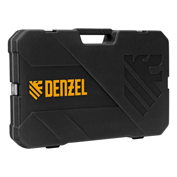 Набор инструментов, 1/2", 1/4", 3/8", CrV, S2, пластиковый кейс, 144 предмета// Denzel 15805 купить в Магнитогорске
