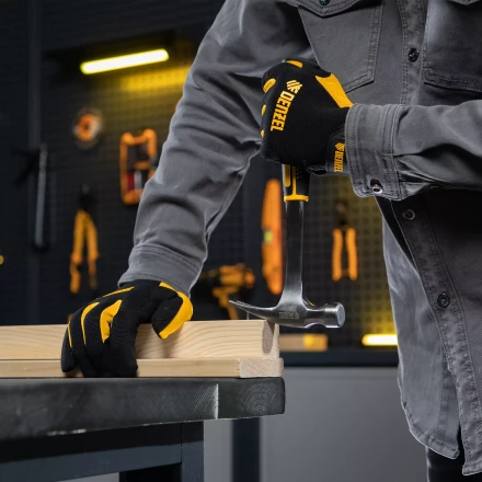 Молоток-гвоздодер 350 г Denzel, цельнометаллический, двухкомпонентная рукоятка 10422 купить в Магнитогорске