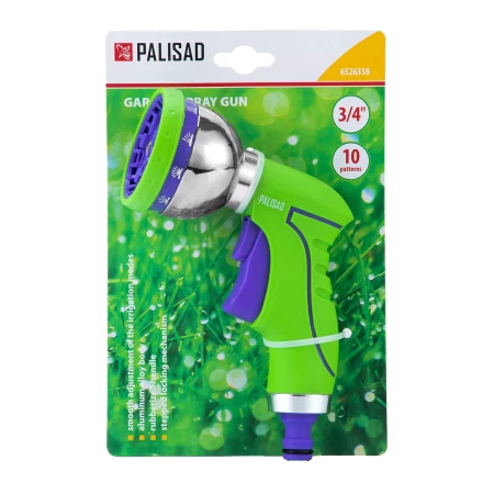 Пистолет-распылитель Palisad 6526358, 10 режимов, металлический корпус купить в Магнитогорске