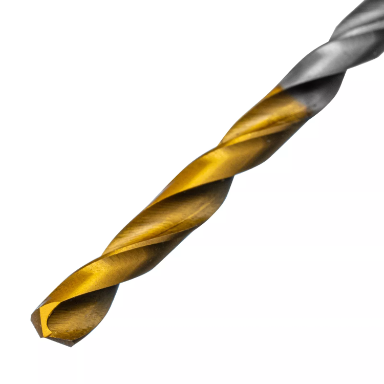 Сверло спиральное по металлу 3,5 x 70 мм, Р6М5, Golden Tip , 2шт. Denzel 718227 купить в Магнитогорске