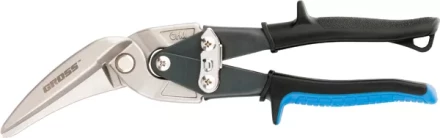 Ножницы по металлу&quot;PIRANHA&quot;,270мм,прямой и правый проходной рез,сталь-СrMo, двухкомп.рук-ки GROSS 78333 купить в Магнитогорске