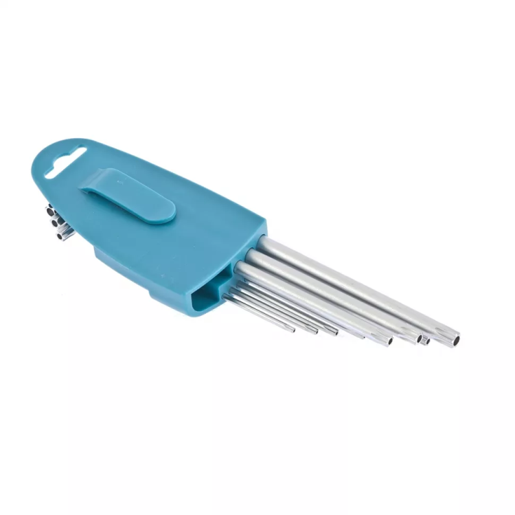 Набор ключей имбусовых TORX-TT T10-T50 экстра-длинные S2 сатинированные 9 шт Gross 16408 купить в Магнитогорске