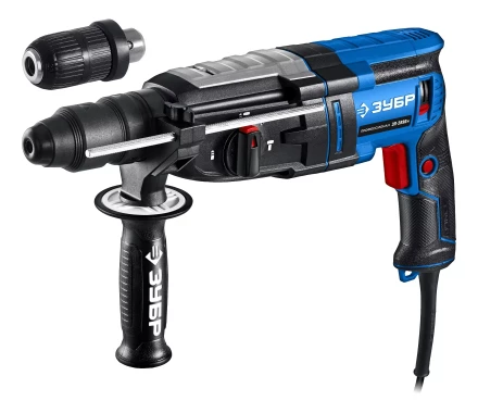 ЗУБР 28 мм, 900 Вт, перфоратор SDS Plus + БЗП, мет. корпус, Профессионал (ЗП-2890 МС) купить в Магнитогорске