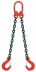 Строп цепной двухветвевой 2СЦ 11.2 т L=7.25м 8 кл на концах захваты 3Т6 купить в Магнитогорске