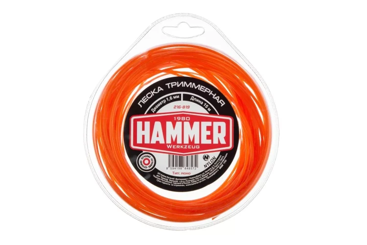 Леска для триммеров HAMMER 216-819 купить в Магнитогорске