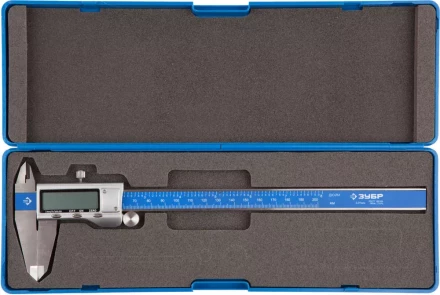 Штангенциркуль ЗУБР &quot;ЭКСПЕРТ&quot;, ШЦЦ-I-200-0,01,цифровой, нерж. сталь, металлический корпус,200мм, шаг измерения 0,01мм 34463-200 купить в Магнитогорске