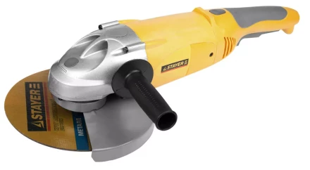 Машина STAYER углошлифовальная, дополнительная рукоятка, ключ, 230мм, 6000об/мин, 2100Вт SAG-230-2100 купить в Магнитогорске