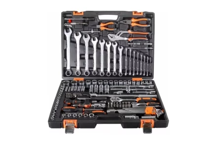 Набор инструментов, 1/2&quot;, 1/4&quot;, CrV, в кейсе 151 предмет Вихрь 73/6/7/9 купить в Магнитогорске