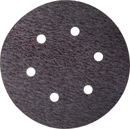 Круг шлифовальный URAGAN &quot;Универсальный водостойкий с покрытием стеарата цинка&quot; на липучке, 6 отв., P180, 150мм, 50шт 907-44113-180-50 купить в Магнитогорске