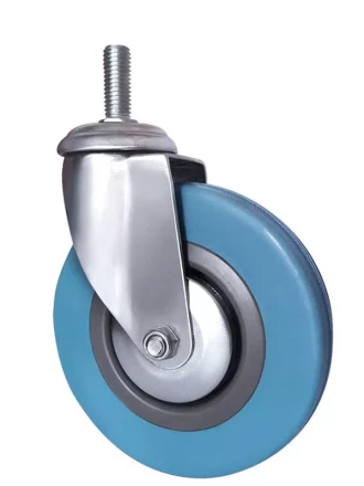 Колесо аппаратное поворотное SCtg 55 125 мм с болтом (зеленое) (F) 1010006 купить в Магнитогорске