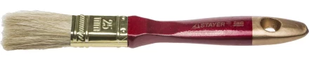Кисть плоская STAYER &quot;UNIVERSAL-PROFI&quot;, светлая натуральная щетина, деревянная ручка, 25мм 0104-025 купить в Магнитогорске