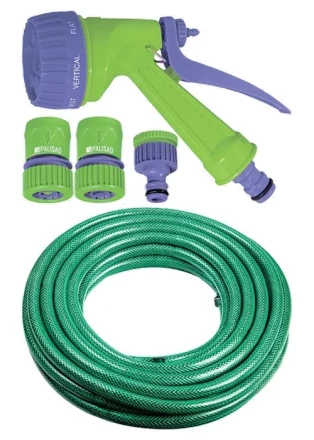 Набор поливочный, шланг 1/2&quot; 15м, 7-реж пистолет, соед., адаптер  PALISAD 67424 купить в Магнитогорске