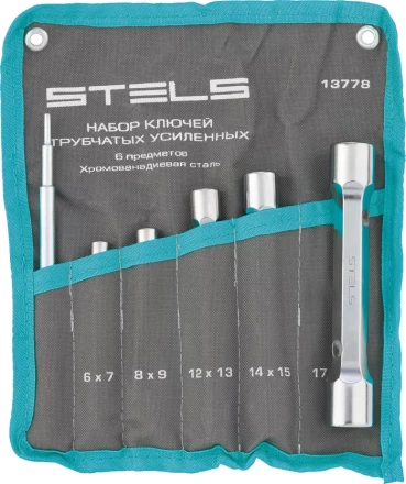 Набор ключей трубок торцевых усиленных 6 пред., CrV Stels 13778 купить в Магнитогорске