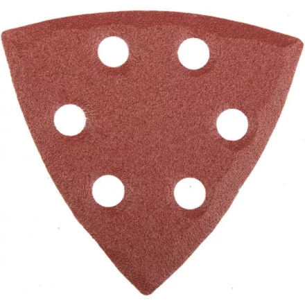 Треугольник шлифовальный универсальный STAYER &quot;MASTER&quot; на велкро основе, 6 отверстий, Р100, 93х93х93мм, 5шт 35460-100 купить в Магнитогорске