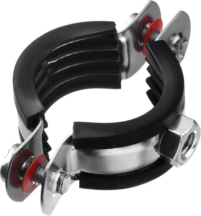 Хомут трубный с гайкой, оцинкованный, 1&quot;, 9шт, ЗУБР Мастер 37850-32-37 37850-32-37 купить в Магнитогорске