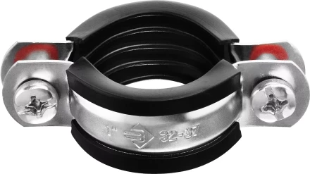 Хомут трубный с гайкой, оцинкованный, 1&quot;, 9шт, ЗУБР Мастер 37850-32-37 37850-32-37 купить в Магнитогорске