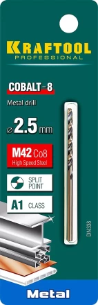 Сверла по металлу HSS-Co Оберон 29656-2.5 купить в Магнитогорске