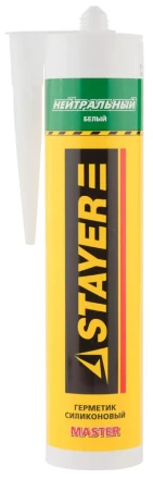Герметик STAYER &quot;MASTER&quot; нейтральный силиконовый, белый, 260мл 41217-0_z01 купить в Магнитогорске