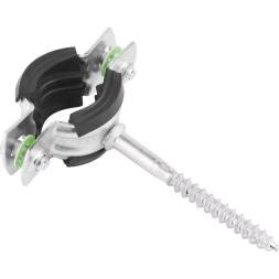 ЗУБР. Хомут трубный оцинкованный, с шурупом, 1/2&quot;, 1шт 37854-20-24-1