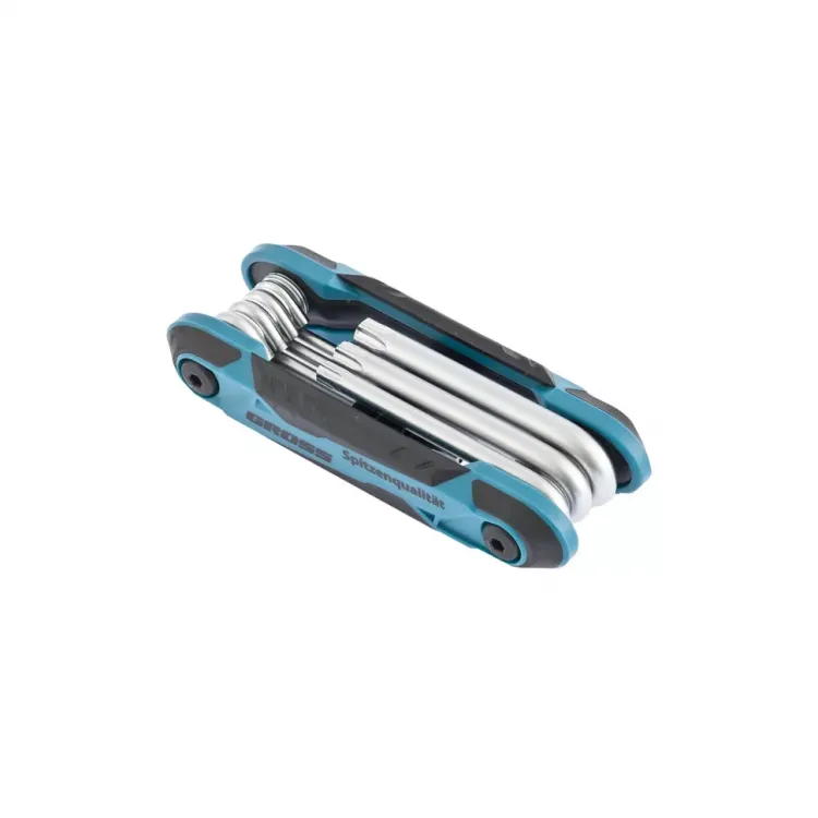 Набор ключей имбусовых Tamper-Torx TT10-TT40 CrV складные 7 шт Gross 16413 купить в Магнитогорске