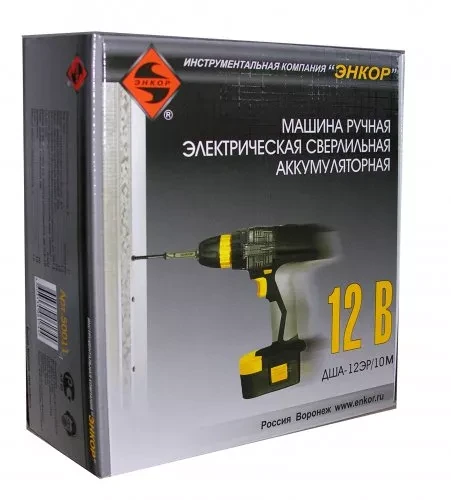 Шуруповерт ДША-12ЭР/10М аккумуляторный ФОНАРИК 50011 купить в Магнитогорске