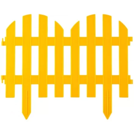 Забор декоративный GRINDA "ПАЛИСАДНИК", 28x300см, желтый 422205-Y купить в Магнитогорске
