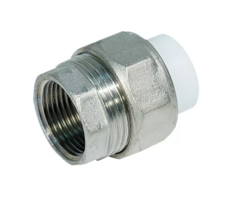 Муфта разъемная PP-R ВР 25мм х1 бел. (10/100) 45295 купить в Магнитогорске