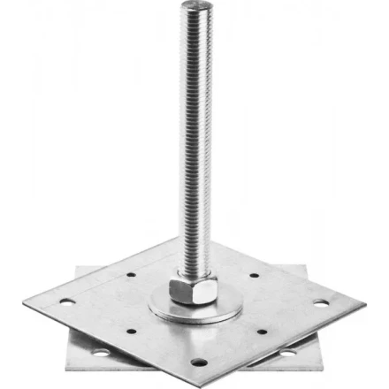 Анкер ЗУБР &quot;МАСТЕР&quot; регулируемый по высоте, 150х200х150мм, М20, 1шт 310265-150-20 купить в Магнитогорске