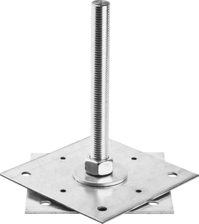 Анкер ЗУБР &quot;МАСТЕР&quot; регулируемый по высоте, 150х200х150мм, М20, 1шт 310265-150-20 купить в Магнитогорске