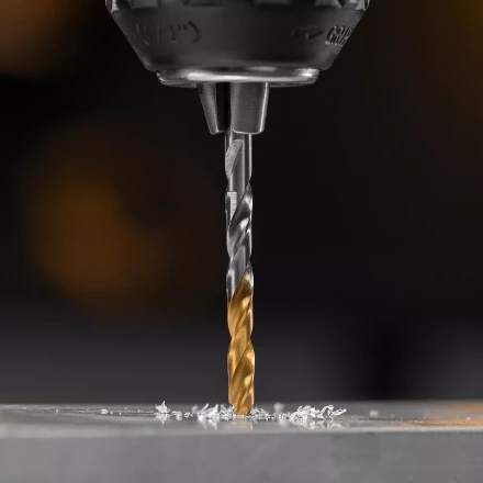 Сверло спиральное по металлу Denzel 4,5 x 80 мм, Р6М5, Golden Tip, 718231 купить в Магнитогорске