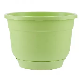 Горшок Флокс с поддоном салатовый 1,5 л PALISAD 69216 купить в Магнитогорске