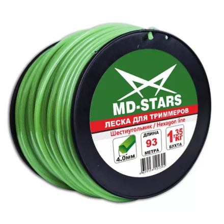 Леска для триммера HEXAGON LINE (шестиугольник) катушка 3,5ММХ122М купить в Магнитогорске